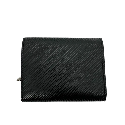 Louis Vuitton Black Epi Twist Compact Wallet Geldbörse / sehr gut Louis Vuitton