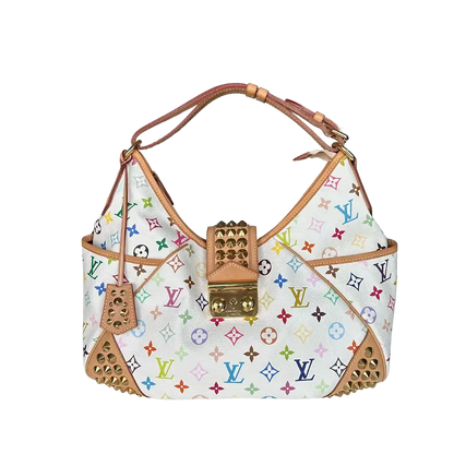 Louis Vuitton Chrissie Multicolor Weiss / sehr gut Louis Vuitton