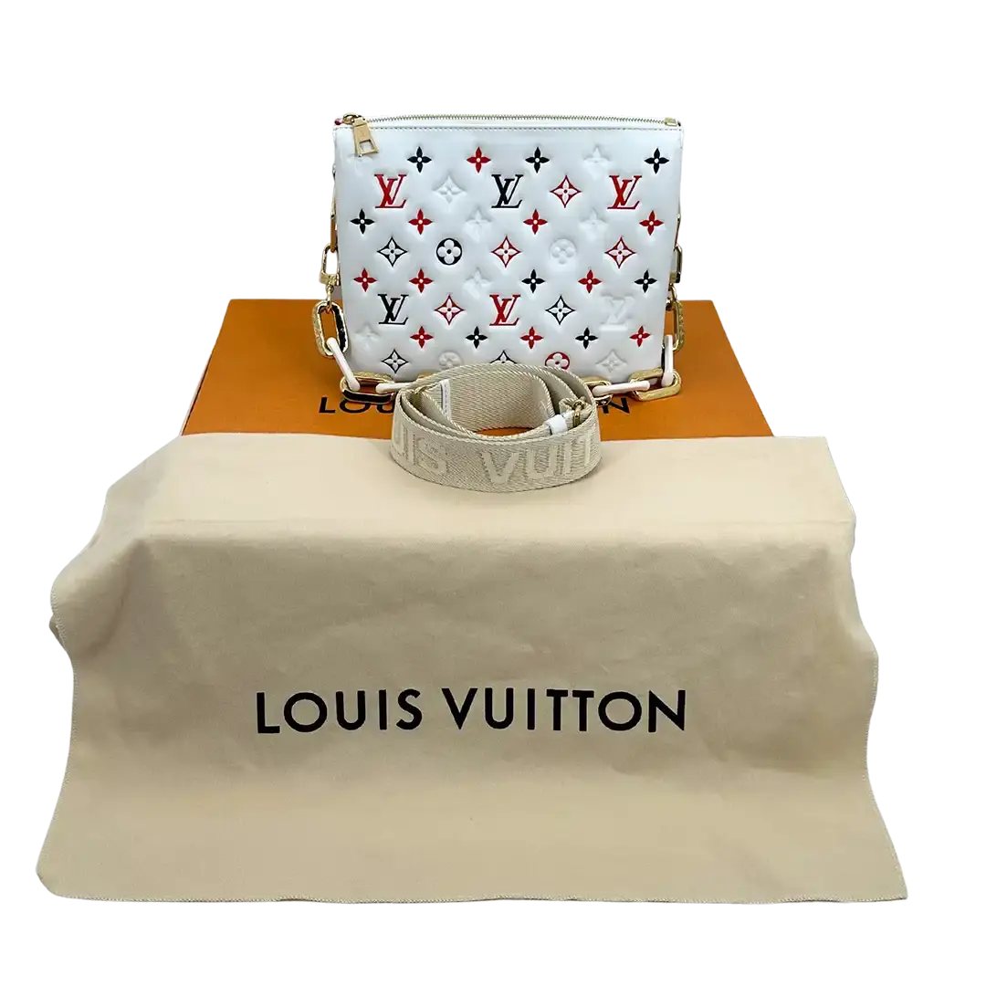 Louis Vuitton Coussin PM weiß  goldene Hardware M23466/ neuwertig Louis Vuitton