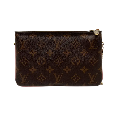 Louis Vuitton Double Zip Pochette Monogram Blooming Flowers Fullset / sehr gut - Echtheitscheck