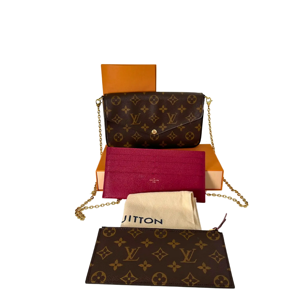 Louis Vuitton Félicie Pochette Monogram Canvas M81896 Fullset / sehr gut Louis Vuitton
