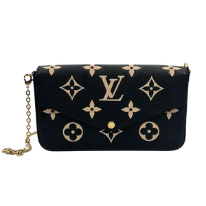 Louis Vuitton Félicie Pochette Monogram Empreinte Leer Bicolor M80482