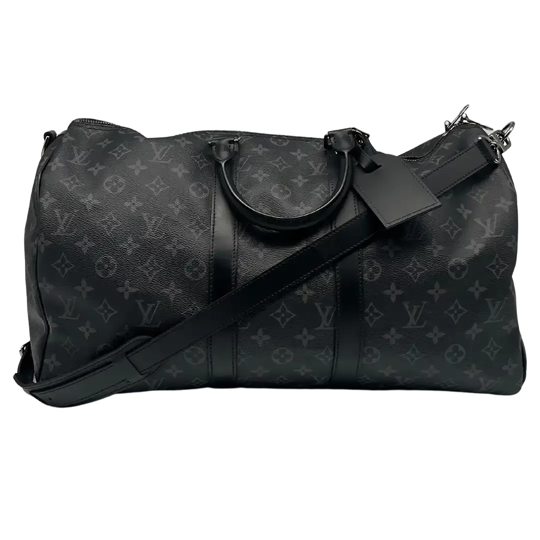 Louis Vuitton Keepall 45 mit Schulterriemen Monogram Eclipse / sehr gut Louis Vuitton