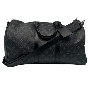 Louis Vuitton Keepall 45 met schouderriem Monogram Eclipse