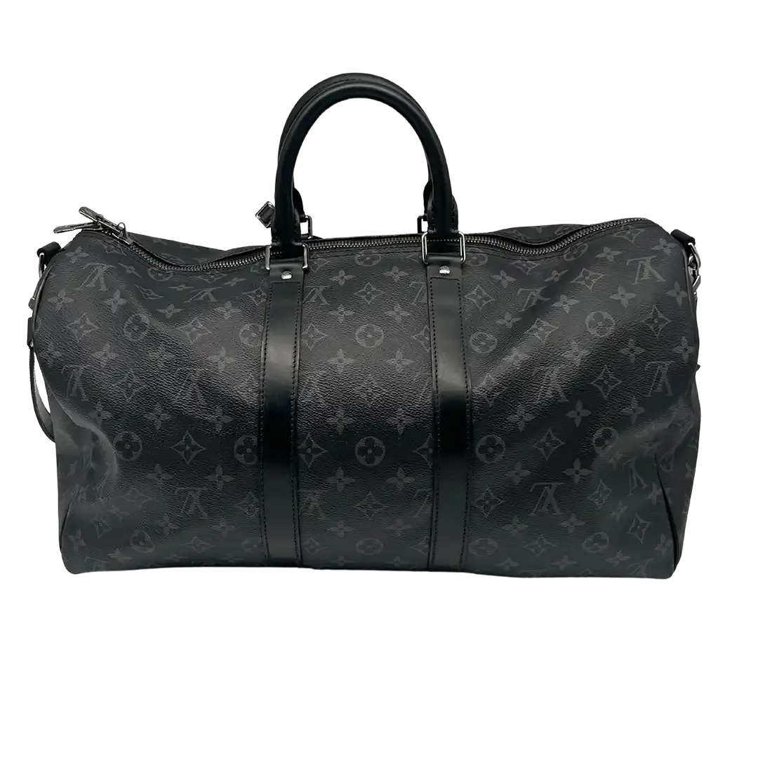 Louis Vuitton Keepall 45 mit Schulterriemen Monogram Eclipse / sehr gut Louis Vuitton