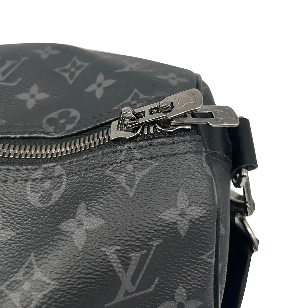 Louis Vuitton Keepall 45 mit Schulterriemen Monogram Eclipse / sehr gut Louis Vuitton