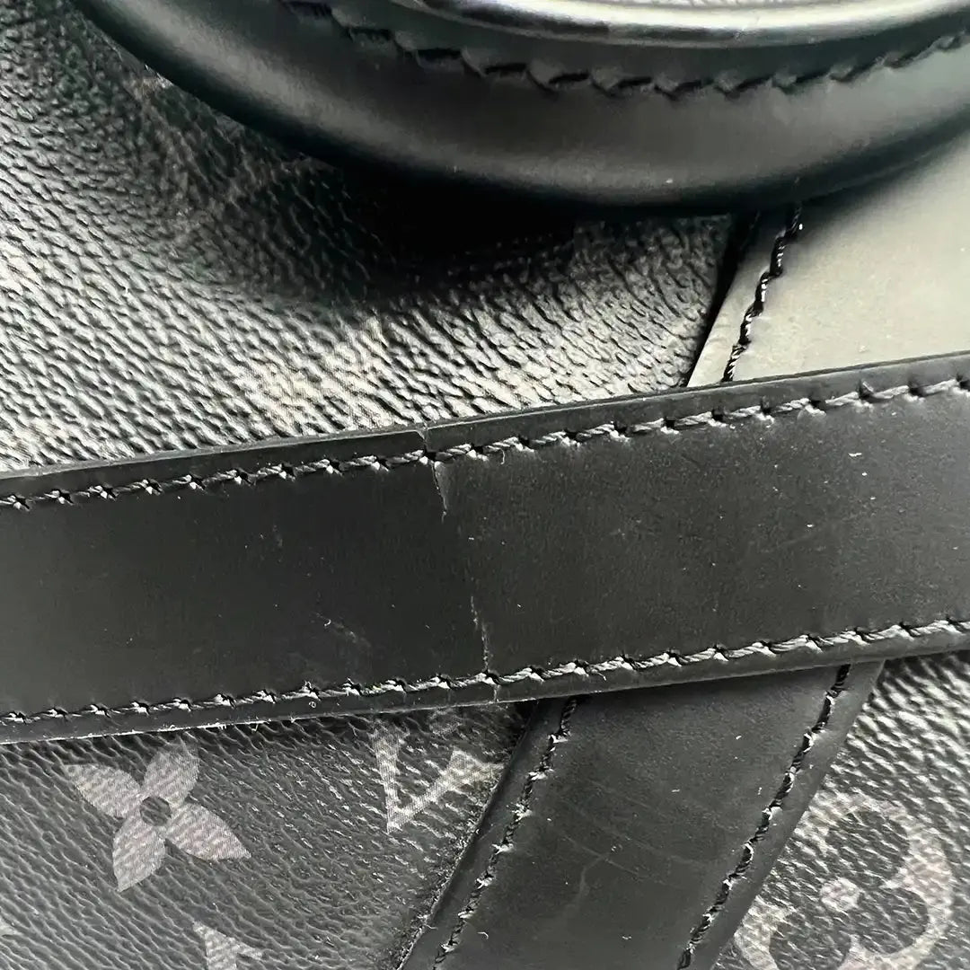Louis Vuitton Keepall 45 mit Schulterriemen Monogram Eclipse / sehr gut Louis Vuitton