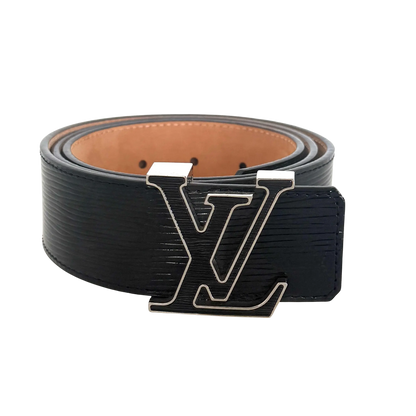 Louis Vuitton  LV Intitiales Epi Electric Gürtel Schwarz / sehr gut Louis Vuitton