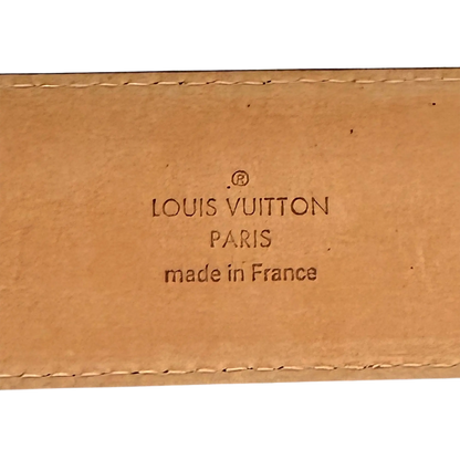 Louis Vuitton  LV Intitiales Epi Electric Gürtel Schwarz / sehr gut Louis Vuitton