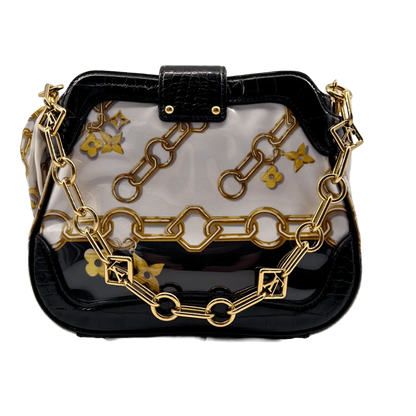 Louis Vuitton Limited Edition weißes Monogramm Charms Linda Alligator Trim Chains Tasche Echtheitscheck
