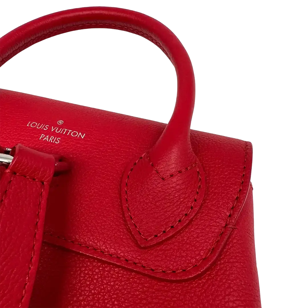Louis Vuitton Lockme M41814 Lederrucksack Rot Silber / sehr gut Louis Vuitton