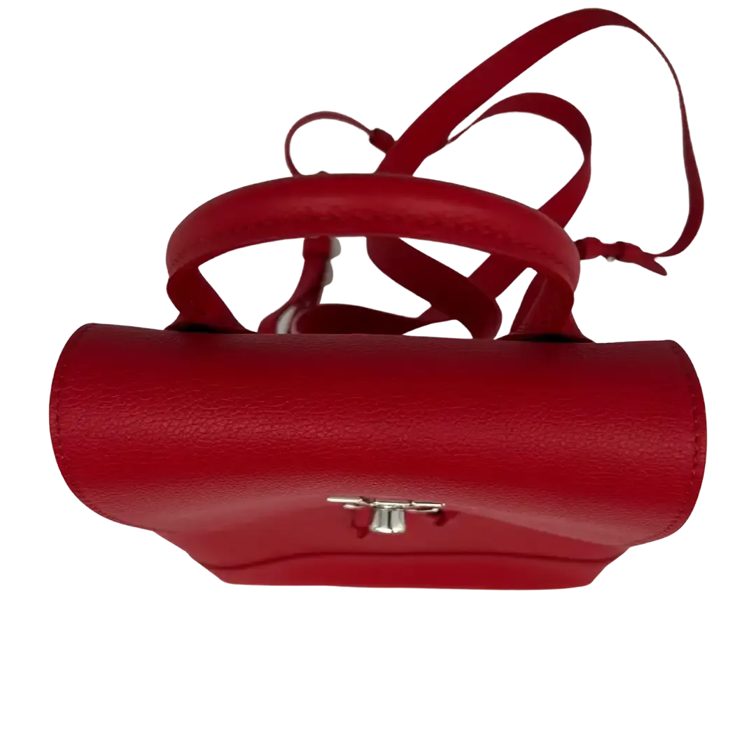 Louis Vuitton Lockme M41814 Lederrucksack Rot Silber / sehr gut Louis Vuitton