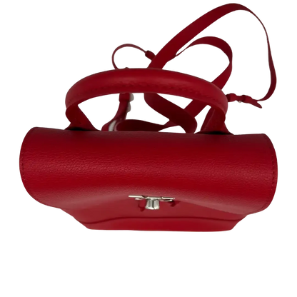 Louis Vuitton Lockme M41814 Lederrucksack Rot Silber / sehr gut Louis Vuitton