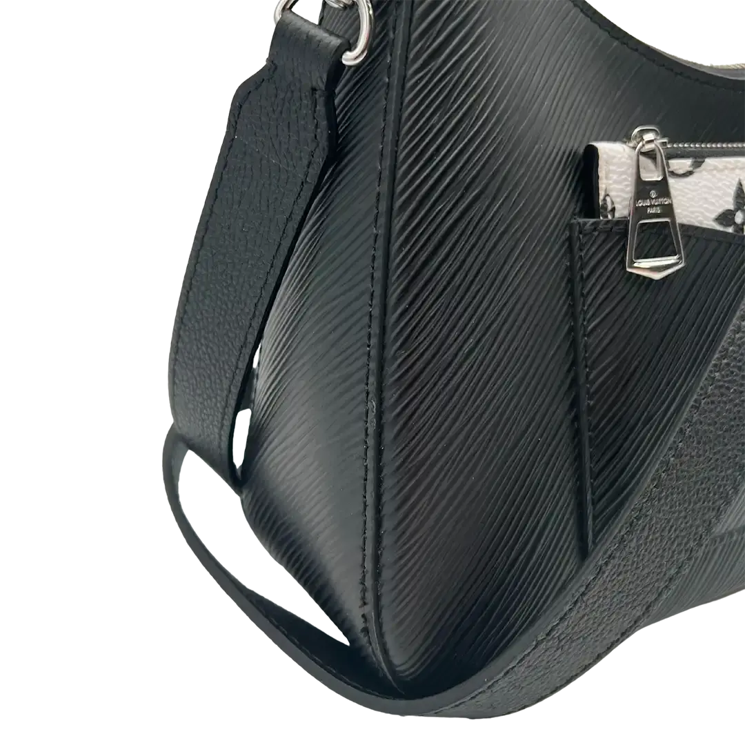 Louis Vuitton Marellini genarbtes Epi Leder schwarz / sehr gut Louis Vuitton