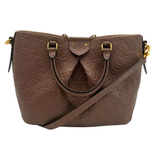 Louis Vuitton Mazarine PM Empreinte leer taupe/bruin