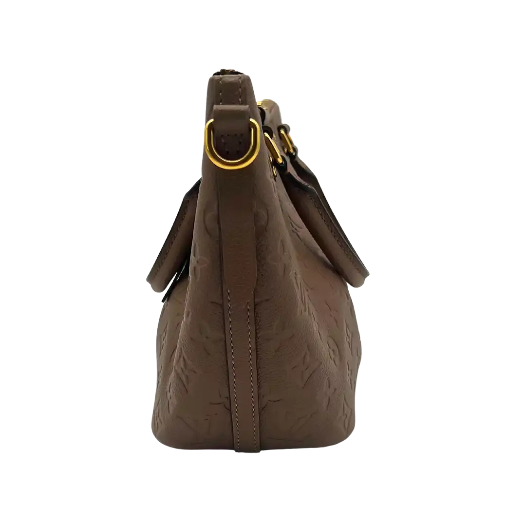 Louis Vuitton Mazarine PM Empreinte Leder taupe/braun Louis Vuitton