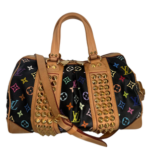 Louis Vuitton Monogram Courtney Handtasche MM Zwart Multicolor