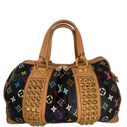 Louis Vuitton Monogram Courtney Handtasche MM Schwarz Multicolor/ gut Louis Vuitton