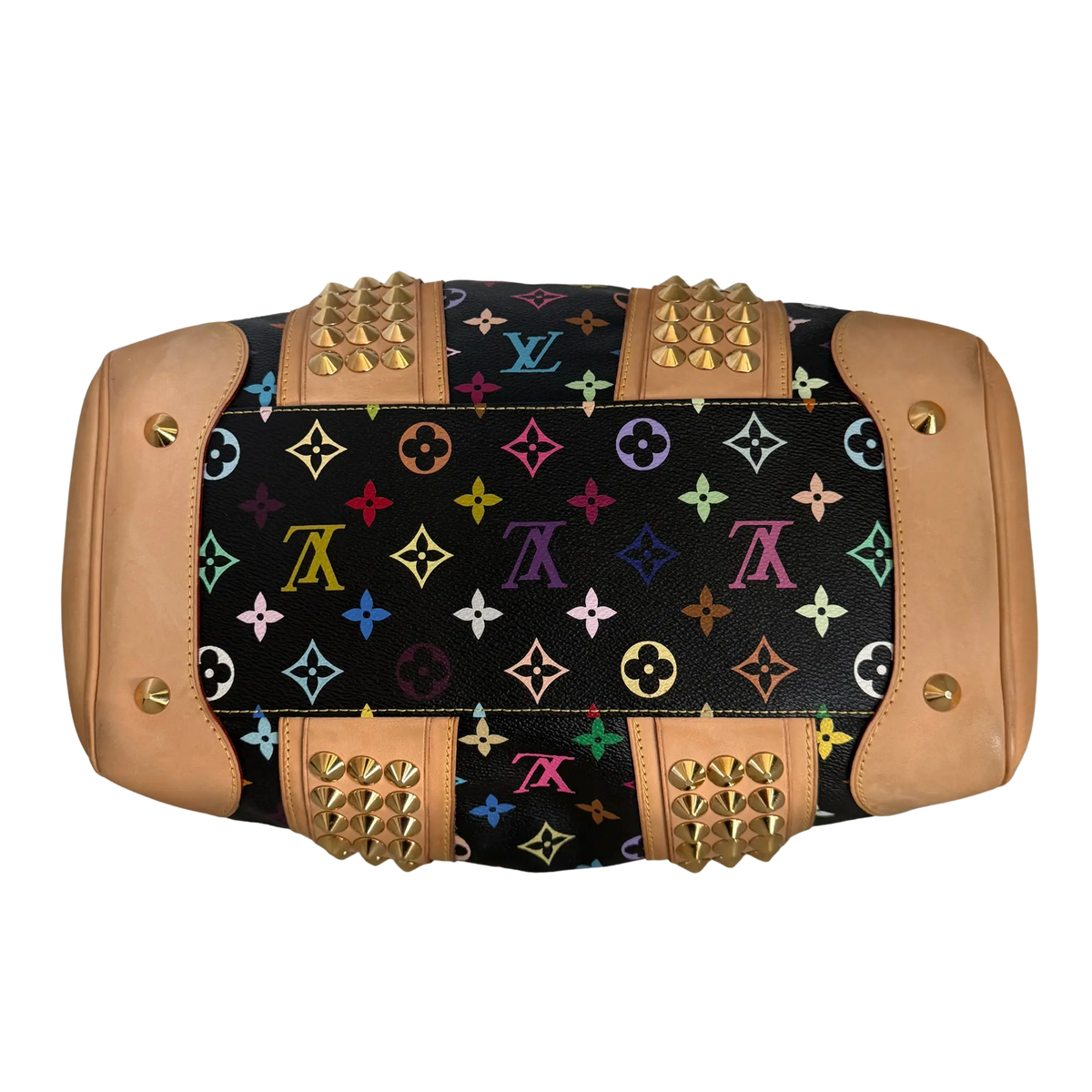 Louis Vuitton Monogram Courtney Handtasche MM Schwarz Multicolor/ gut Louis Vuitton