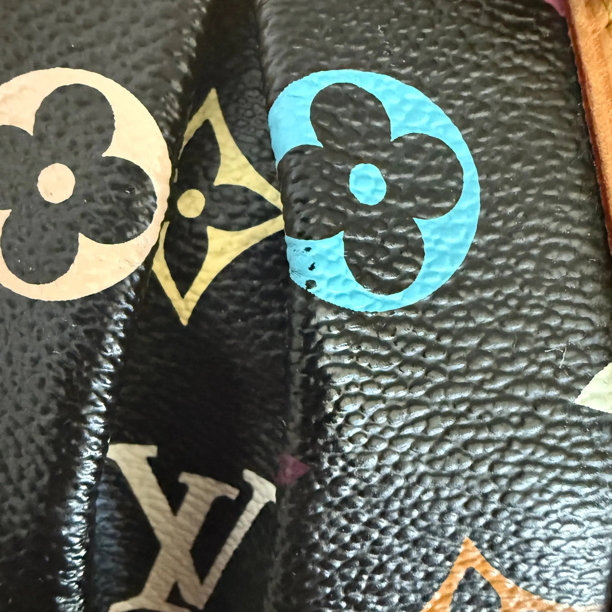 Louis Vuitton Monogram Courtney Handtasche MM Schwarz Multicolor/ gut Louis Vuitton