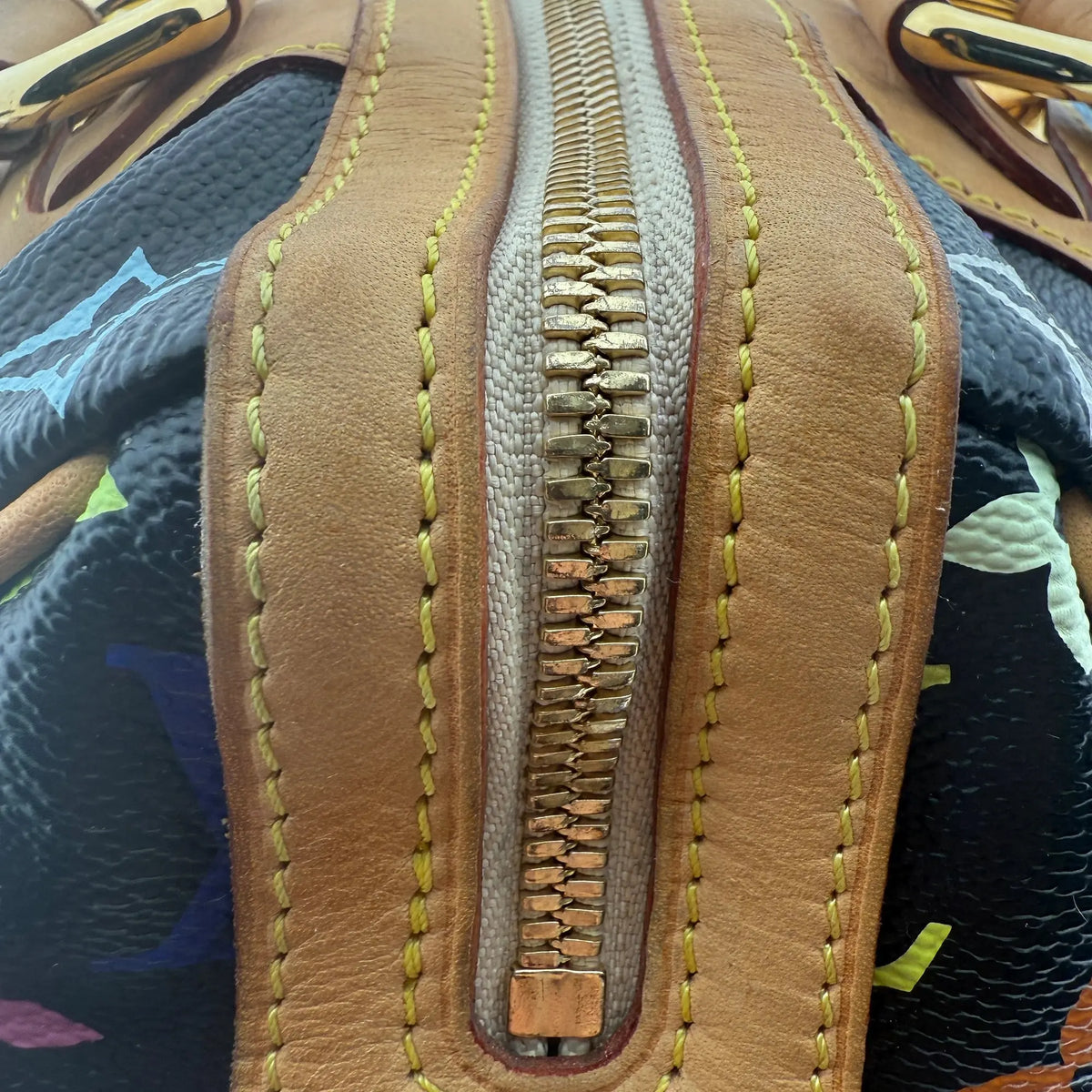 Louis Vuitton Monogram Courtney Handtasche MM Schwarz Multicolor/ gut Louis Vuitton