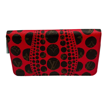 Louis Vuitton Monogramm Yayoi Kusama Dots Zippy Geldbörse Rot M60450 / ungetragen Louis Vuitton