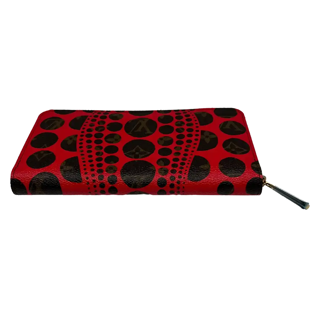 Louis Vuitton Monogramm Yayoi Kusama Dots Zippy Geldbörse Rot M60450 / ungetragen Louis Vuitton
