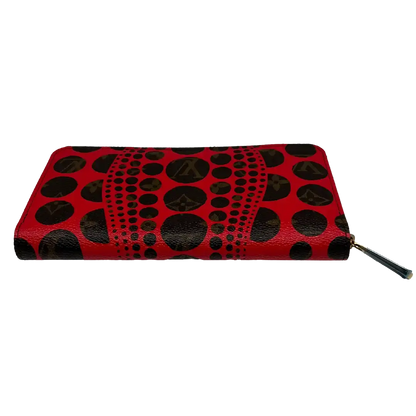 Louis Vuitton Monogramm Yayoi Kusama Dots Zippy Geldbörse Rot M60450 / ungetragen Louis Vuitton