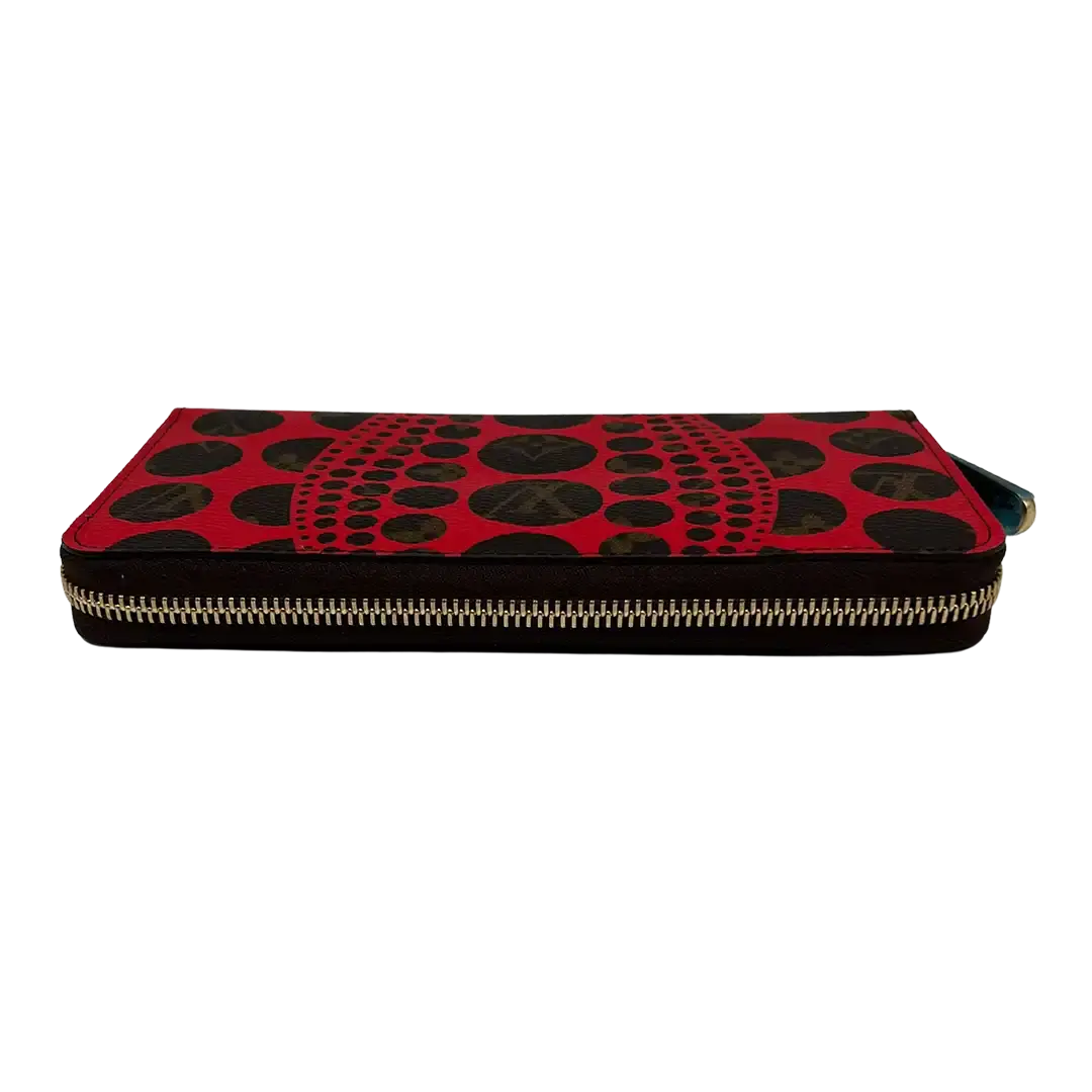 Louis Vuitton Monogramm Yayoi Kusama Dots Zippy Geldbörse Rot M60450 / ungetragen Louis Vuitton