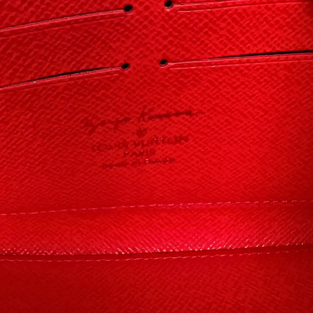 Louis Vuitton Monogramm Yayoi Kusama Dots Zippy Geldbörse Rot M60450 / ungetragen Louis Vuitton