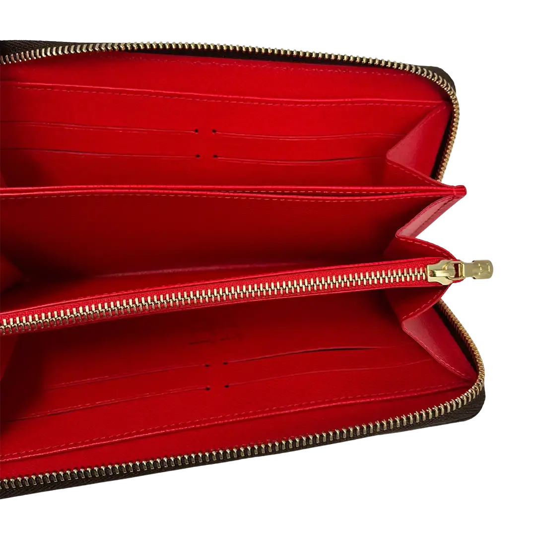 Louis Vuitton Monogramm Yayoi Kusama Dots Zippy Geldbörse Rot M60450 / ungetragen Louis Vuitton