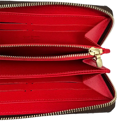 Louis Vuitton Monogramm Yayoi Kusama Dots Zippy Geldbörse Rot M60450 / ungetragen Louis Vuitton