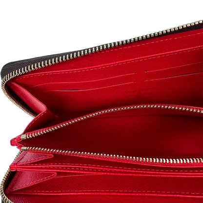 Louis Vuitton Monogramm Yayoi Kusama Dots Zippy Geldbörse Rot M60450 / ungetragen Louis Vuitton