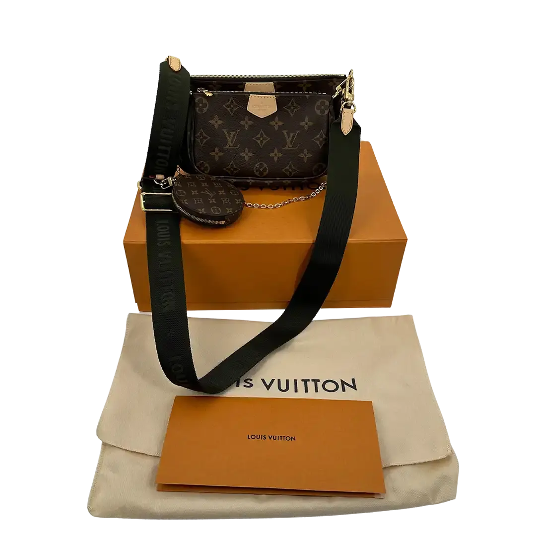 Louis Vuitton Multi Pochette Accessoires Monogram Canvas Khaki M44813 / neuwertig Louis Vuitton