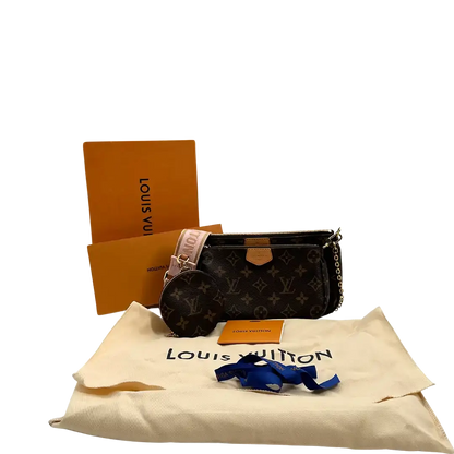 Louis Vuitton Multi Pochette Accessoires Monogram Canvas Rose Clair M44840 Fullset / sehr gut Louis Vuitton