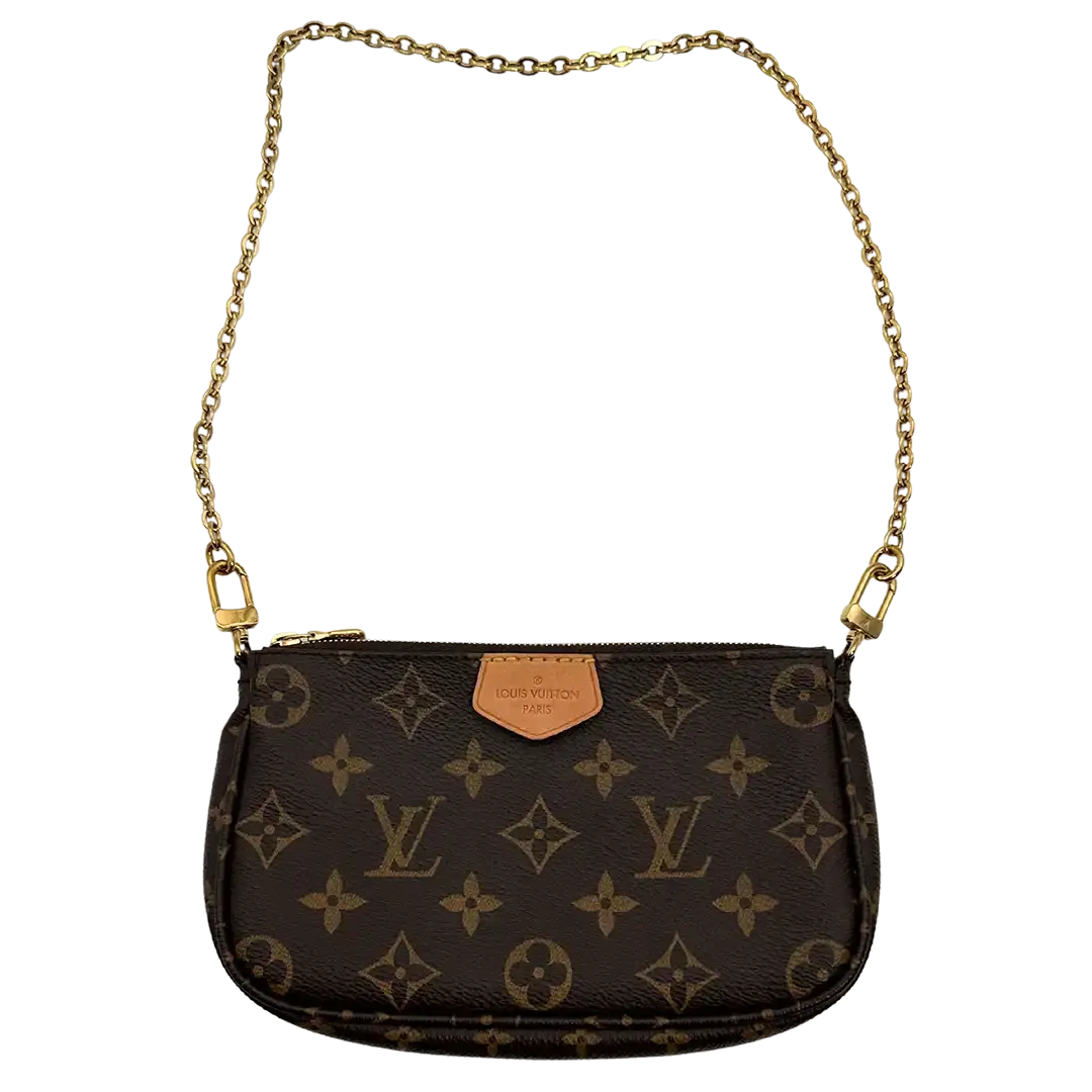 Louis Vuitton Multi Pochette Accessoires Monogram Canvas Rose Clair M44840 Fullset / sehr gut Louis Vuitton
