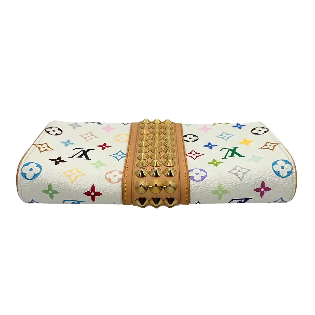 Louis Vuitton Multicolor Monogram Courtney Clutch M45639 / sehr gut Louis Vuitton