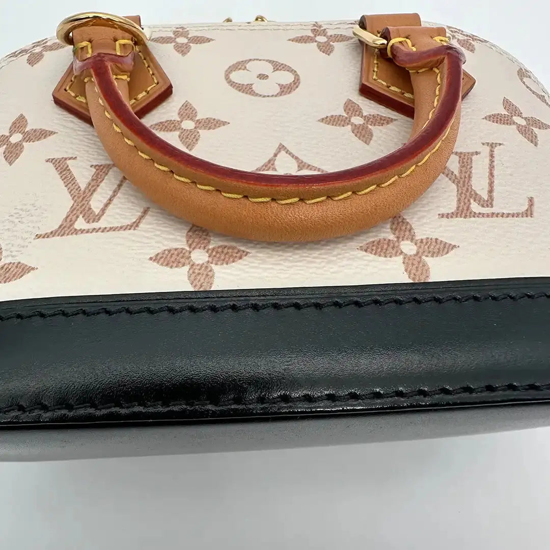Louis Vuitton Nano Alma Monogram Dune M46895 Fullset / sehr gut Louis Vuitton