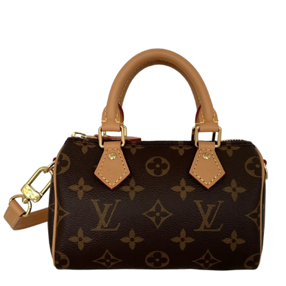 Louis Vuitton Nano Speedy Monogram Canvas braun 2023 M81085 / neuwertig Louis Vuitton