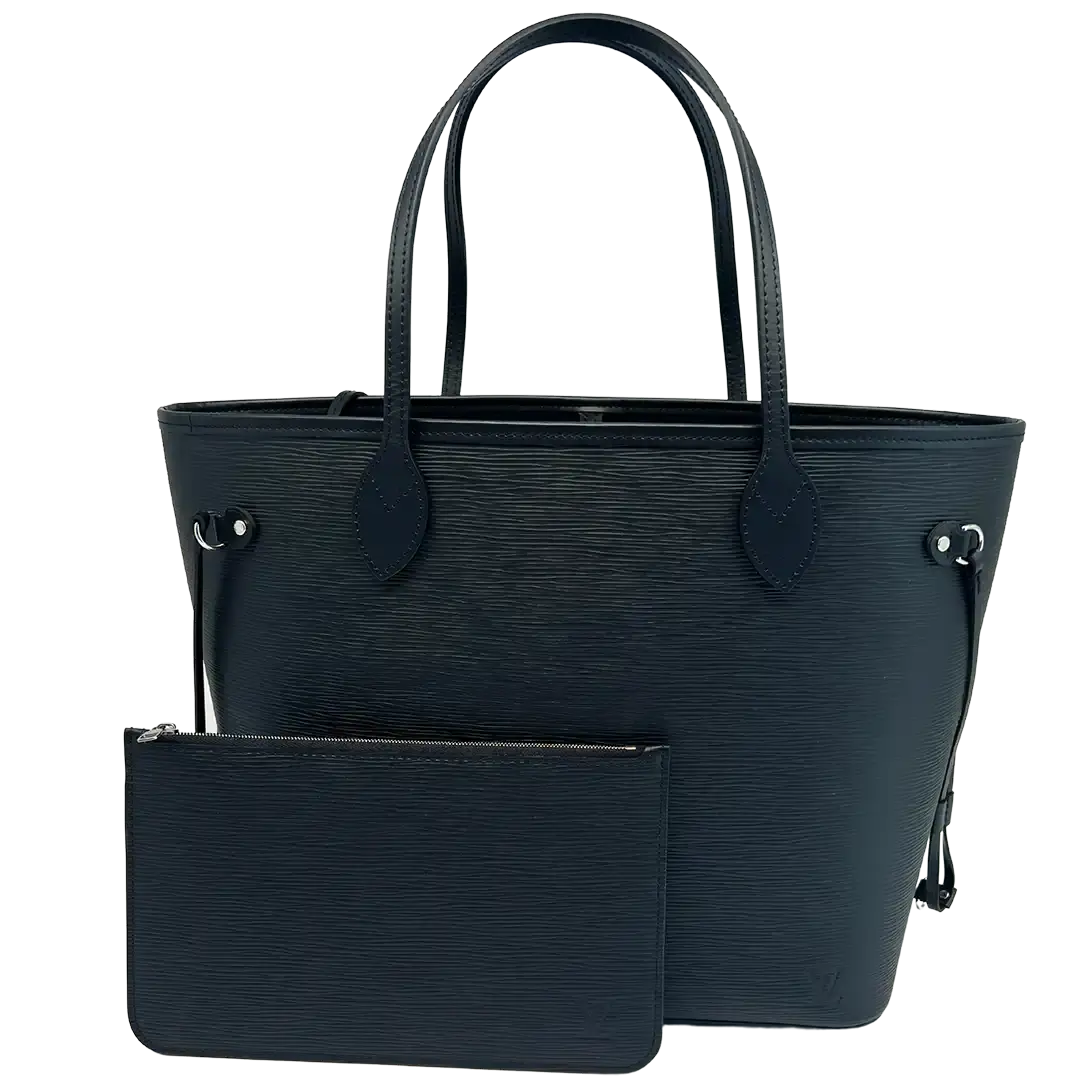 Louis Vuitton Neverfull EPI Leder schwarz  inkl. Pochette Louis Vuitton