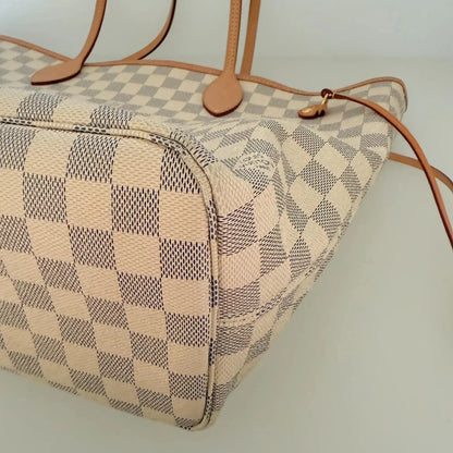 Louis Vuitton Neverfull MM Damier Azur 2019 / sehr gut Louis Vuitton