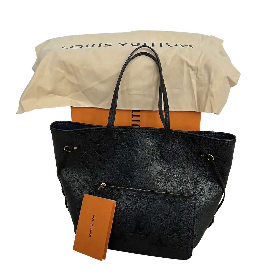 Louis Vuitton Neverfull MM Empreinte Leder schwarz M45685 / sehr gut Louis Vuitton
