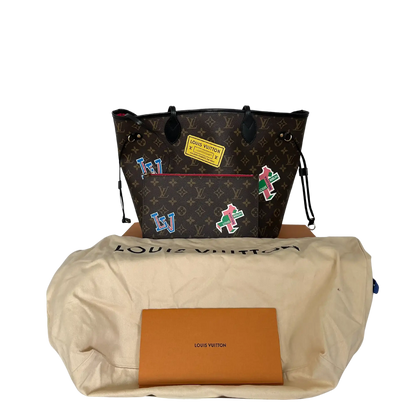 Louis Vuitton Neverfull MM My LV World Tour Monogram Canvas Berlin Fullset / sehr gut Louis Vuitton