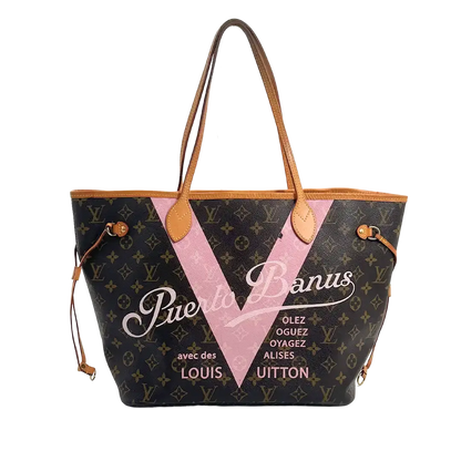 Louis Vuitton Neverfull MM Puerto Banus Monogram Canvas M41613 / gut Louis Vuitton