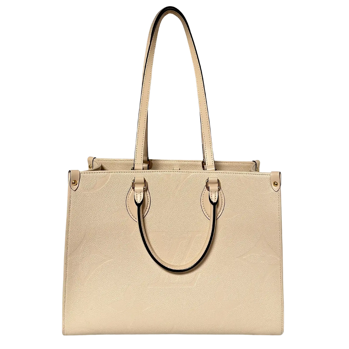 Louis Vuitton Onthego MM mittelgroß  Creme Empreinte Leder Fullset / sehr gut Louis Vuitton