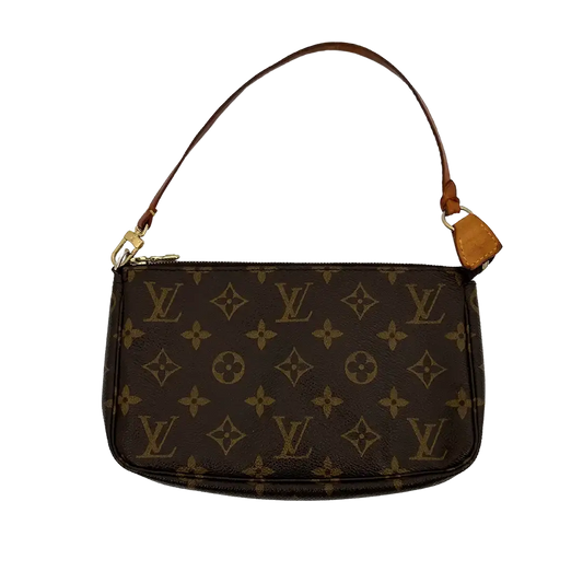 Louis Vuitton Pochette Accessoires Monogram Canvas braun / gut Louis Vuitton