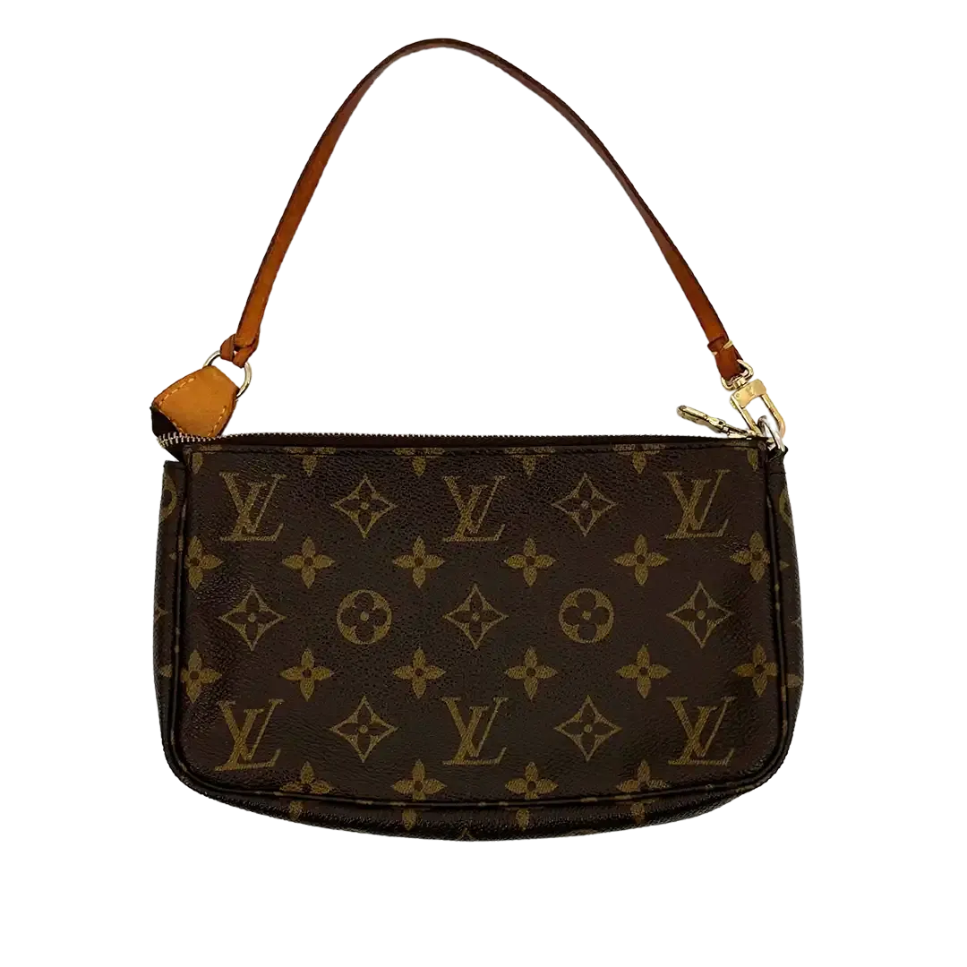 Louis Vuitton Pochette Accessoires Monogram Canvas braun / gut Louis Vuitton