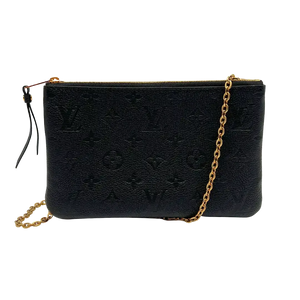 Louis Vuitton Pochette Double Zip M68568 Empreinte Leder zwart / ongedragen