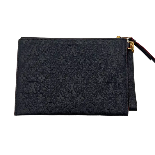Louis Vuitton Pochette Melanie MM Marine Rouge Empreinte Leder / neuwertig Louis Vuitton