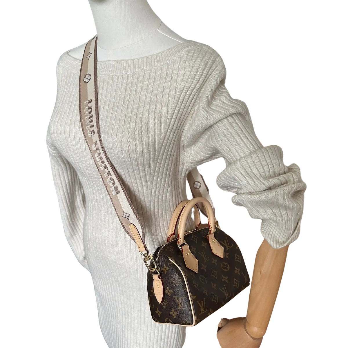 Louis Vuitton Speedy 20 mit Schulterriemen Monogram M46222 / ungetragen Louis Vuitton